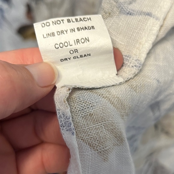 Francesca Bettini Linen Tropical Floral Print Open Front Kimono Cardigan OS - Picture 7 of 8